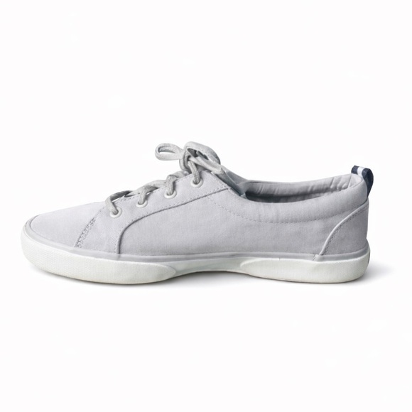 Sperry Pier Wave Sneakers Women’s 10W Lilac Purple Canvas Lace Up - Picture 2 of 4